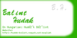 balint hudak business card